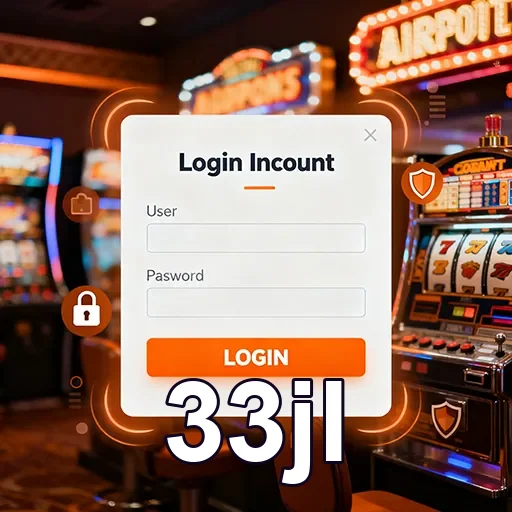 User securely logging into 33jl casino app
